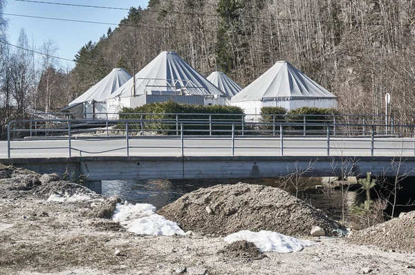 Norwegian sewage treatment plant — Stock Photo, Image