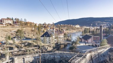 Norveç endüstriyel binalar.