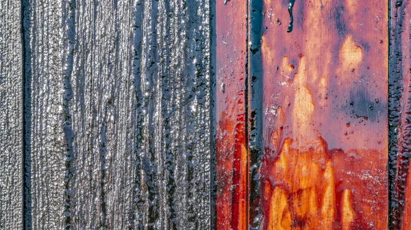 Yıpranmış ahşap plakalar, Norveç — Stok fotoğraf