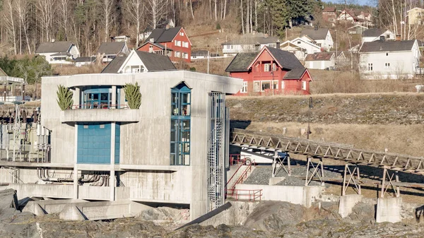 Oude industriële architectuur in Noorwegen. — Stockfoto