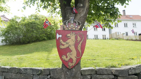 Vapenskölden av Norge — Stockfoto