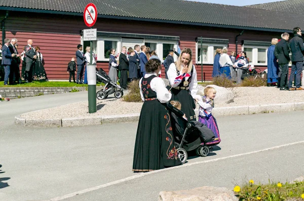 憲法は、ノルウェーのパレード会議 — ストック写真