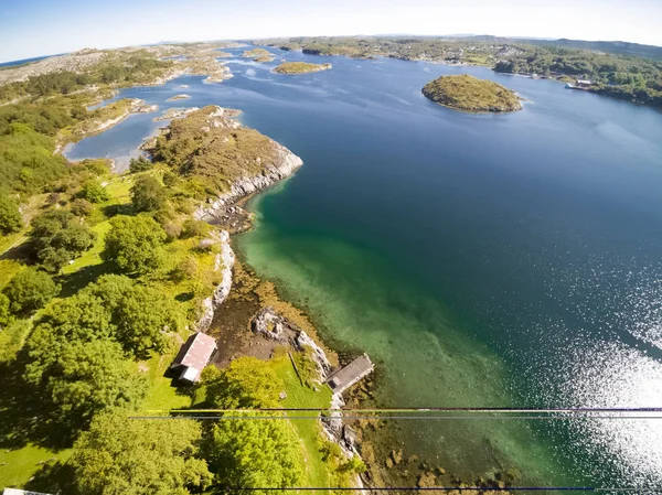 Dolmoy Hitra Norvège Septembre 2017 Littoral Pittoresque Petit Village Pêcheurs — Photo