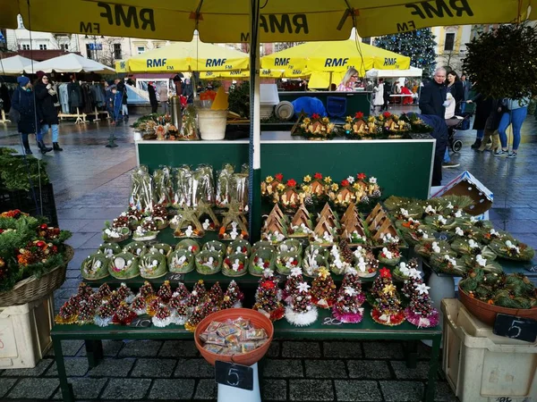 Mercado de Navidad en Cracovia —  Fotos de Stock