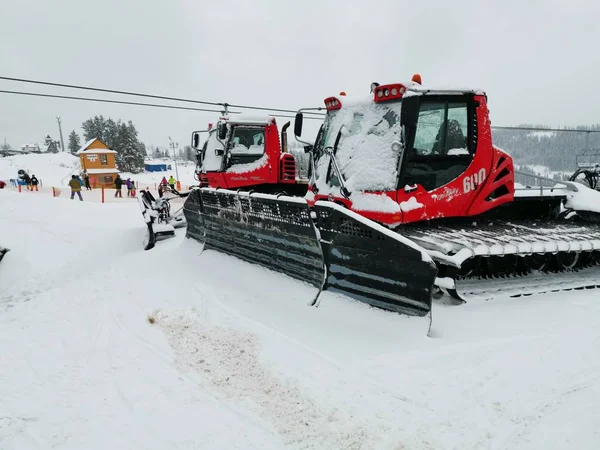 波兰山区的滑雪中心 — 图库照片