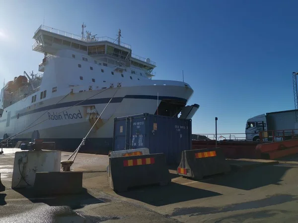 Trelleborg Suecia Marzo 2020 Line Ferries Polonia Suecia Esperando Ferry —  Fotos de Stock