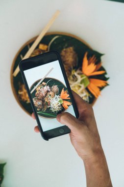 Asya gıda çekimi el