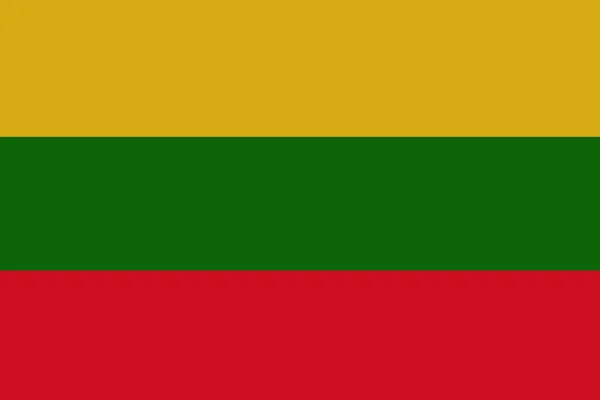 Lithuania flag ,Lithuania national flag illustration symbol. — Stock Photo, Image