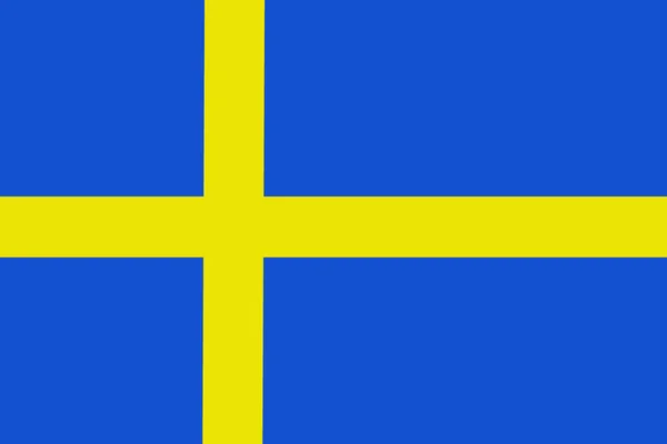 Sverige flagga, Sverige flagga illustration symbol. — Stockfoto