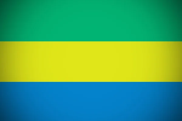 Bandiera del Gabon, bandiera nazionale del Gabon simbolo illustrazione . — Foto Stock