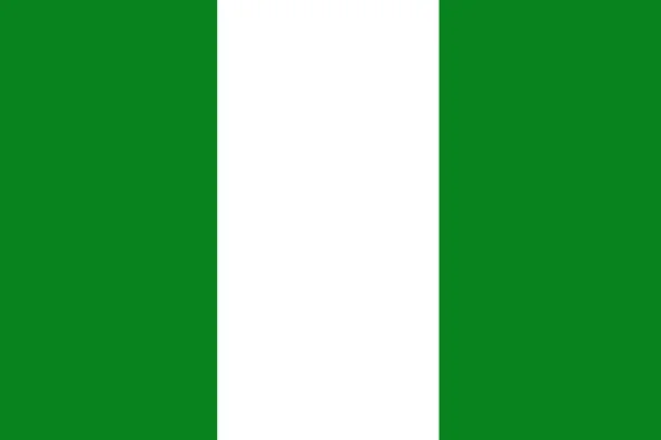 Nigeria flag ,Nigeria national flag illustration symbol. — Stock Photo, Image