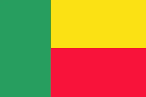 Vlag van Benin, Benin nationale vlag illustratie symbool. — Stockfoto