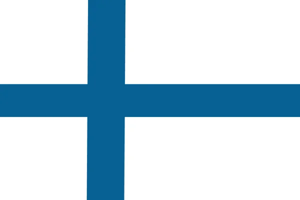 芬兰国旗，芬兰国旗图符号. — 图库照片