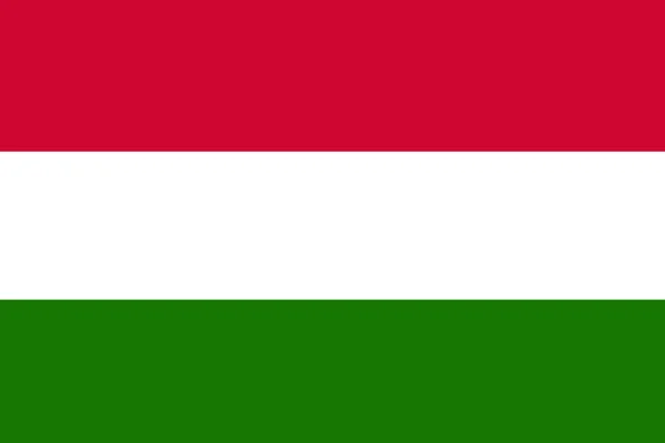 Ungheria bandiera, bandiera nazionale ungherese simbolo illustrazione . — Foto Stock