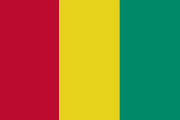Flaga Gwinei, Gwinei flaga ilustracja symbol. — Zdjęcie stockowe