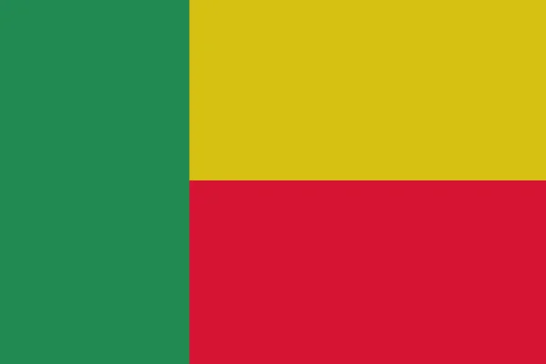 Drapeau du Bénin, symbole d'illustration du drapeau national du Bénin . — Photo