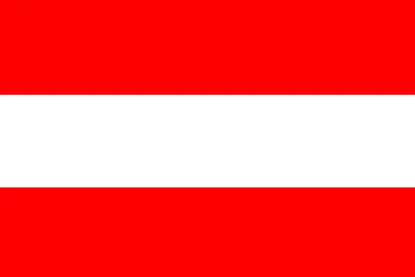 Österreich Flagge, Österreich Nationalflagge Illustration Symbol. — Stockfoto