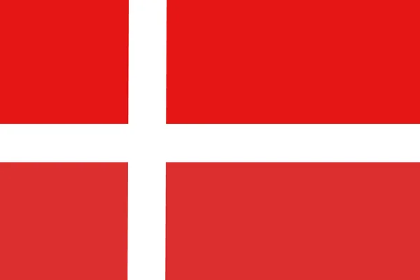 Flaga Danii, Dania flaga ilustracja symbol. — Zdjęcie stockowe