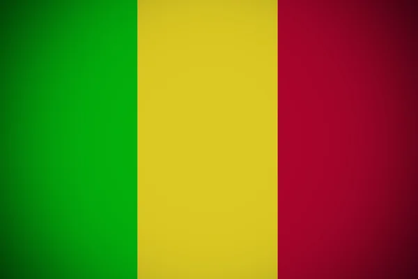 Mali zászló, eredeti és egyszerű Mali zászló — Stock Fotó