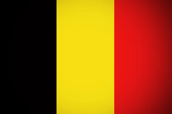 Bandera de Bélgica, original y simple Bandera de Bélgica — Foto de Stock