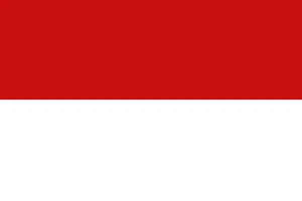 INDONESIEN Flagge, Ursprüngliche und einfache Flagge Indonesiens — Stockfoto