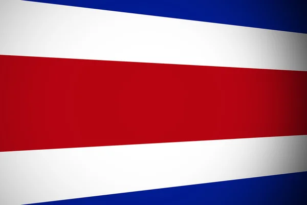 Vlag van Costa Rica, originele en eenvoudig Coata Rica vlag — Stockfoto