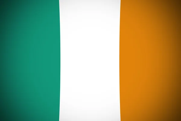 Bandera de Irlanda, original y simple Bandera de Irlanda — Foto de Stock