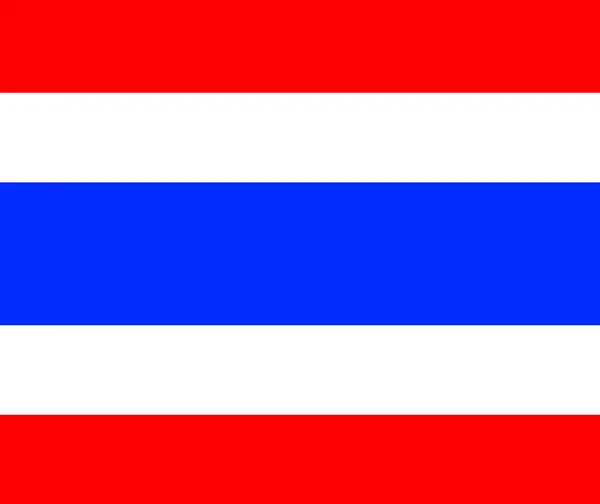 Bandeira da Tailândia, bandeira original e simples — Fotografia de Stock