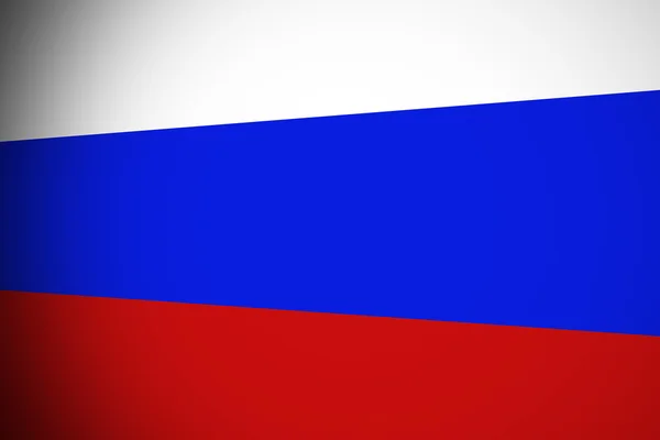 Drapeau russe, drapeau russe original et simple — Photo