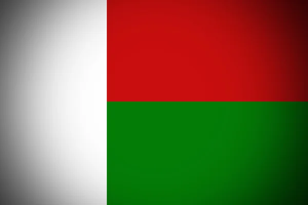 Flaga Madagaskaru, oryginalny i prosty flaga Madagaskaru — Zdjęcie stockowe