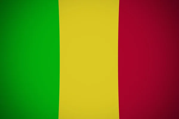 Mali flag, original und einfach mali flag — Stockfoto