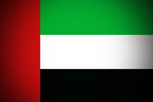 Bandiera Emirati Arabi Uniti, originale e semplice Bandiera Emirati Arabi Uniti, Emirati Arabi Uniti . — Foto Stock