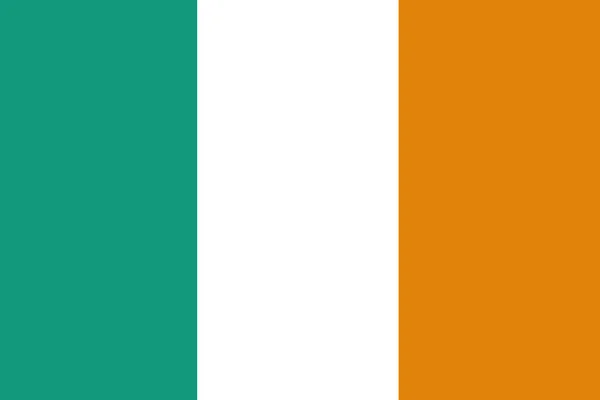 Ireland flag ,original and simple Ireland flag — Stock Photo, Image