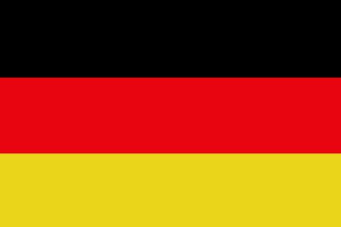 Almanya bayrağı, Almanya ulusal bayrak illüstrasyon simge.