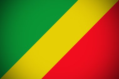 Cumhuriyeti Kongo ulusal bayrak illüstrasyon simge Kongo Cumhuriyeti bayrağı.