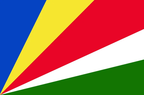 Bandera de Seychelles, símbolo de ilustración de bandera nacional de Seychelles . —  Fotos de Stock