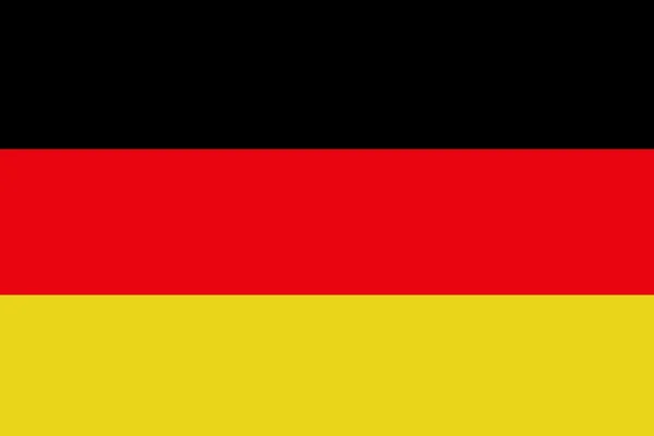 Almanya bayrağı, Almanya ulusal bayrak illüstrasyon simge. — Stok fotoğraf