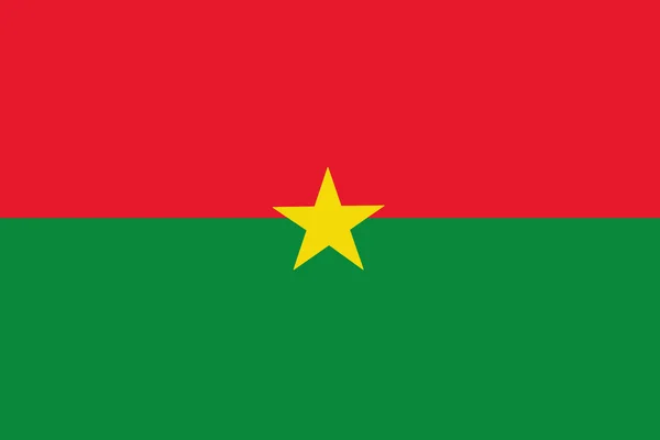 Burkina Faso zászló, Burkina Faso zászlaja illusztráció szimbólum. — Stock Fotó