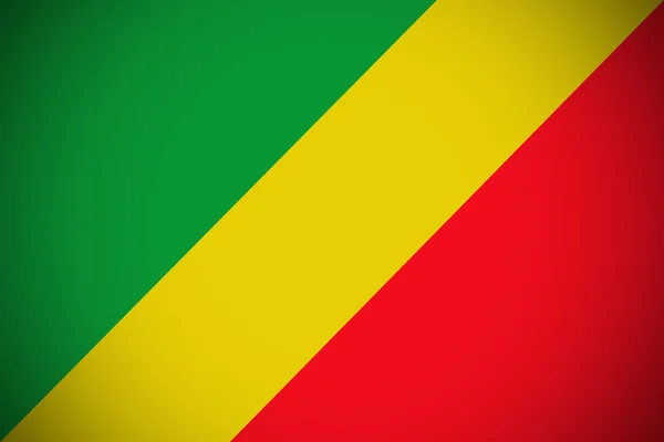 Republik Kongo Flagge, Kongo Nationalflagge Illustration Symbol. — Stockfoto