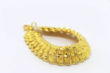 Beyaz background.jewelry değerli taş altın bilezik