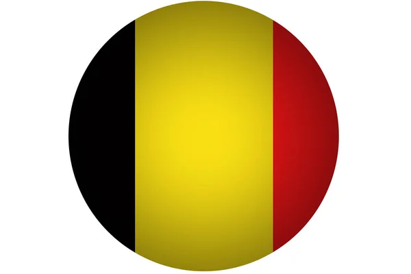 3D-België vlag, originele en eenvoudig België vlag. Vlag van de natie — Stockfoto