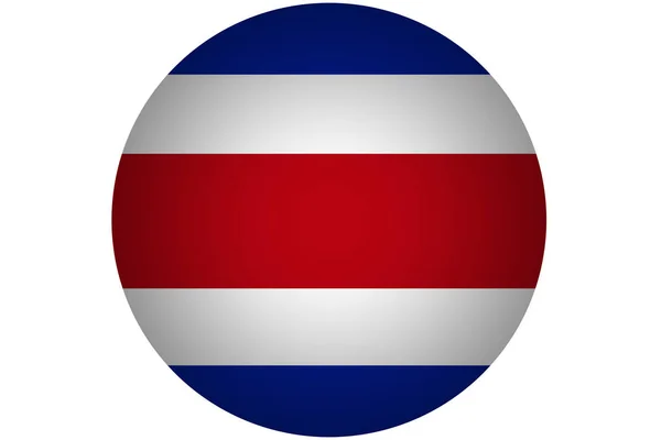 3D-vlag van Costa Rica, origineel en eenvoudig Coata Rica markeren. Vlag van de natie — Stockfoto