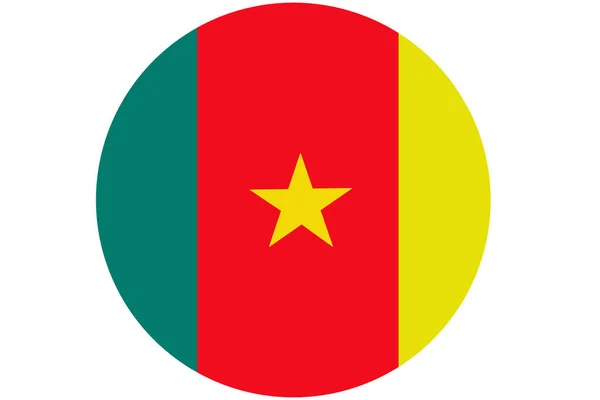 Bandiera del Camerun, bandiera nazionale del Camerun simbolo illustrazione . — Foto Stock