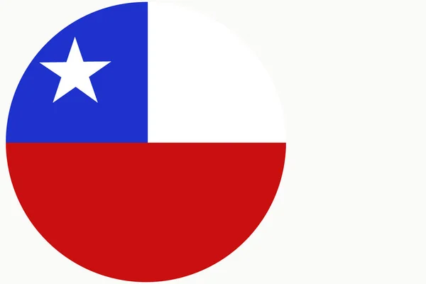 Bandera de Chile, Bandera de Chile símbolo de la ilustración . — Foto de Stock