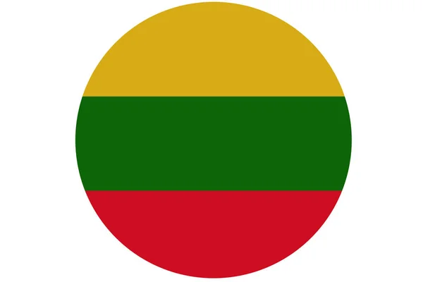 Flaga Litwa, Litwa flaga ilustracja symbol. — Zdjęcie stockowe