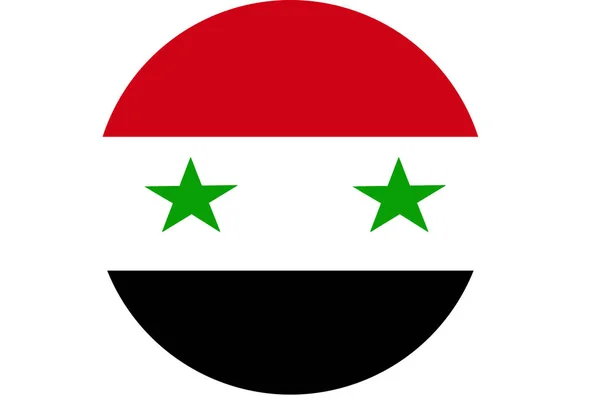 Bandera de Siria, bandera nacional de Siria símbolo de la ilustración . — Foto de Stock