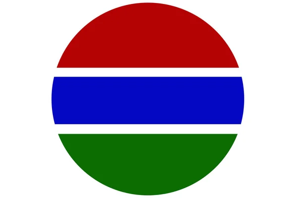 Vlag van Gambia, Gambia nationale vlag illustratie symbool. — Stockfoto