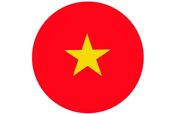 Flaga Wietnamu, Wietnam flaga ilustracja symbol. — Zdjęcie stockowe