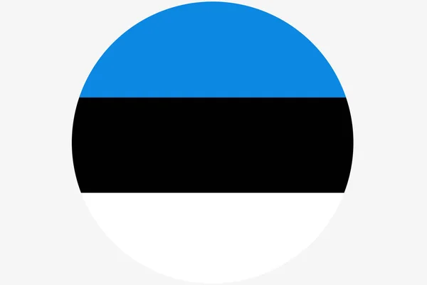Észtország zászlaja, eredeti és egyszerű Észtország zászló. Nemzet zászló — Stock Fotó