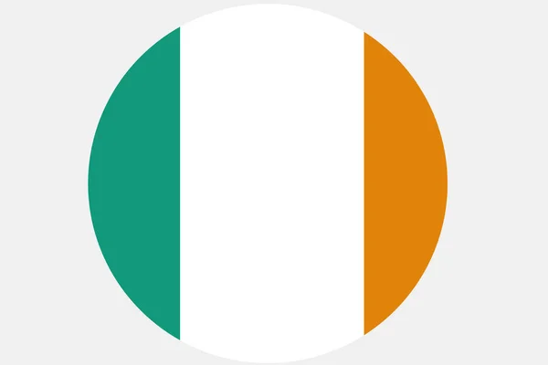 Drapeau de l'Irlande, drapeau original et simple de l'Irlande. — Photo